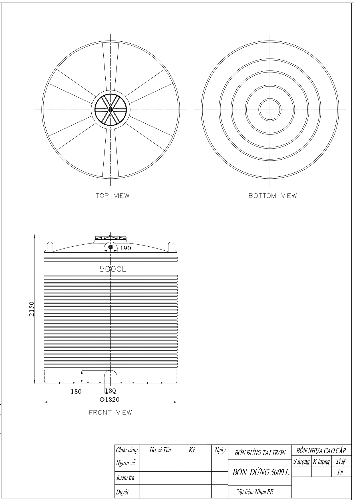 bon nuoc nhua dai thanh 5000l dung